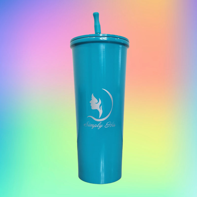 22 oz Stainless Steel Teal Tumbler