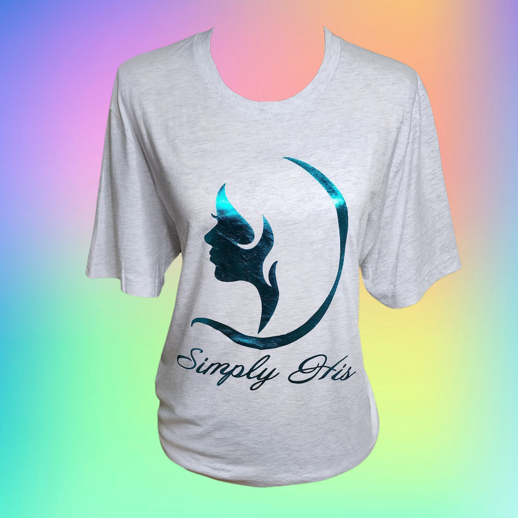 "Simply His" Teal Foil T-Shirt