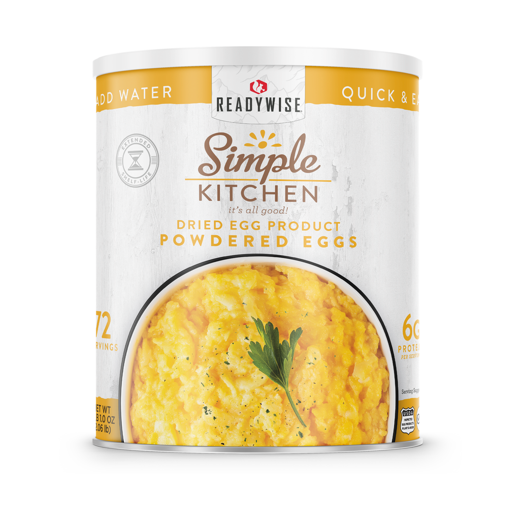 Simple Kitchen Freeze Dried Powdered Eggs - 72 serving